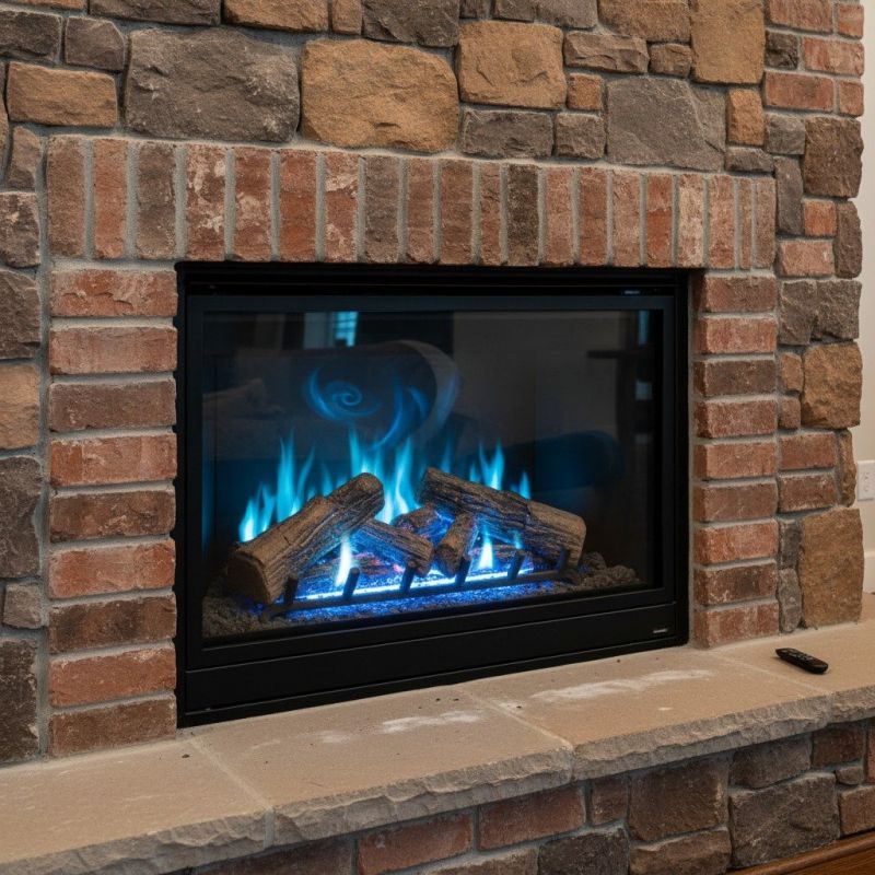 Brick Fireplace Installation